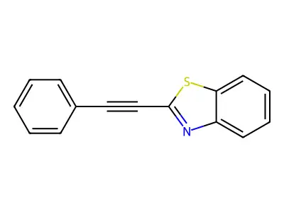 2-(2-Phenylethynyl)-1,3-benzothiazole structure