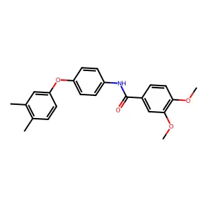 N-[4-(3,4-dimethylphenoxy)phenyl]-3,4-dimethoxybenzamide structure