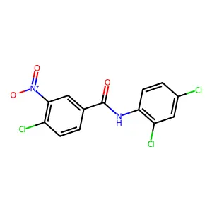 4-chloro-N-(2,4-dichlorophenyl)-3-nitrobenzamide structure