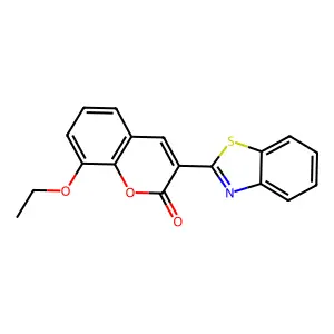 3-(1,3-benzothiazol-2-yl)-8-ethoxy-2H-chromen-2-one structure