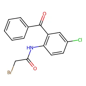N-(2-苯甲酰-4-氯苯基)-2-溴乙酰胺 structure