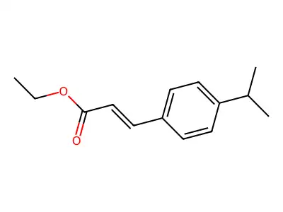 Ethyl 3-(4-isopropylphenyl)acrylate structure