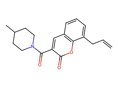 3-(4-Methylpiperidine-1-carbonyl)-8-prop-2-enylchromen-2-one structure
