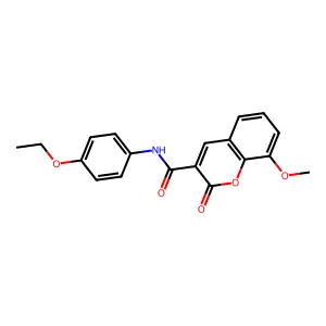 N-(4-ethoxyphenyl)-8-methoxy-2-oxo-2H-chromene-3-carboxamide structure