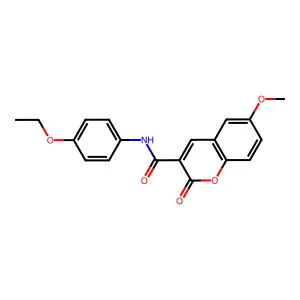 N-(4-ethoxyphenyl)-6-methoxy-2-oxo-2H-chromene-3-carboxamide structure