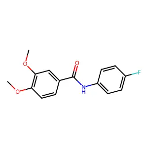 N-(4-Fluorophenyl)-3,4-dimethoxybenzamide structure