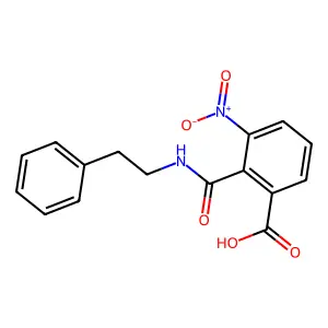 3-nitro-2-(phenethylcarbamoyl)benzoic Acid structure