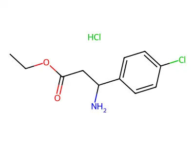 Ethyl 3-amino-3-(4-chlorophenyl)propanoate Hydrochloride structure