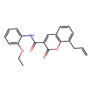 N-(2-ethoxyphenyl)-2-oxo-8-(prop-2-en-1-yl)-2H-chromene-3-carboxamide structure