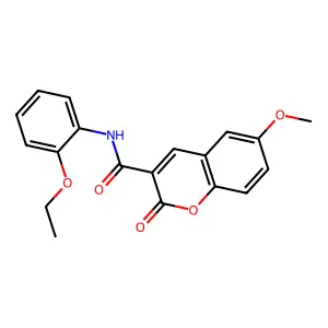 N-(2-ethoxyphenyl)-6-methoxy-2-oxo-2H-chromene-3-carboxamide structure
