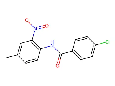 4-chloro-N-(4-methyl-2-nitrophenyl)benzamide structure