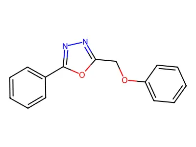 2-(Phenoxymethyl)-5-phenyl-1,3,4-oxadiazole structure