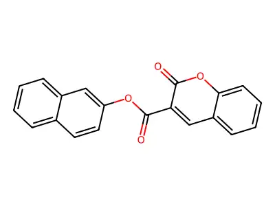 2-Naphthyl 2-oxochromene-3-carboxylate structure