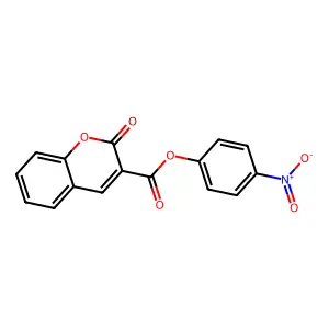4-nitrophenyl 2-oxo-2H-chromene-3-carboxylate structure
