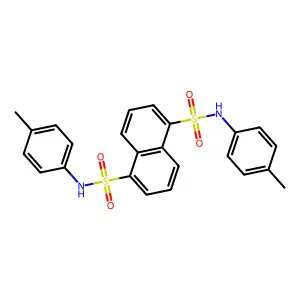 N1,N5-Bis(4-methylphenyl)naphthalene-1,5-disulfonamide structure