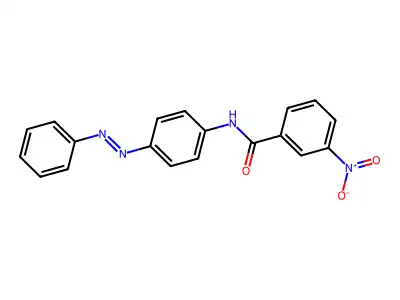 3-nitro-N-(4-phenyldiazenylphenyl)benzamide structure