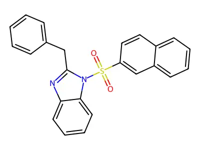 1-(2-Naphthalenylsulfonyl)-2-(phenylmethyl)-1H-benzimidazole structure