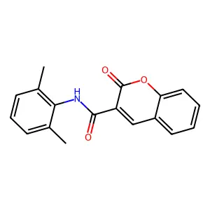 N-(2,6-dimethylphenyl)-2-oxo-2H-chromene-3-carboxamide structure