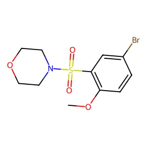 4-((5-Bromo-2-methoxyphenyl)sulfonyl)morpholine structure