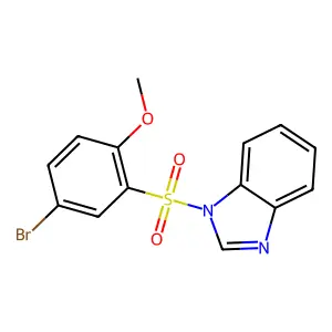 1-(5-Bromo-2-methoxyphenyl)sulfonylbenzimidazole structure