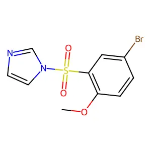 1-(5-Bromo-2-methoxyphenyl)sulfonylimidazole structure