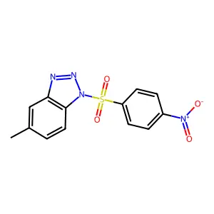 5-Methyl-1-[(4-nitrophenyl)sulfonyl]-1H-benzotriazole structure
