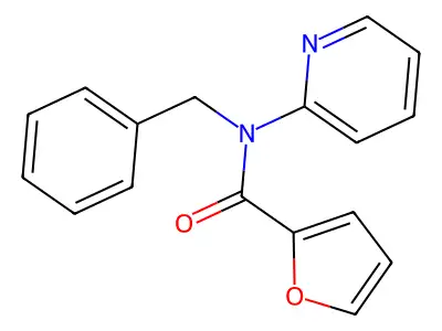 N-benzyl-N-(pyridin-2-yl)furan-2-carboxamide structure