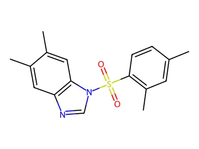 1-(2,4-Dimethylphenyl)sulfonyl-5,6-dimethylbenzimidazole structure