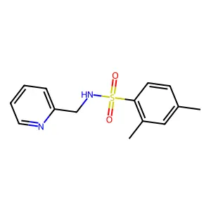2,4-dimethyl-N-(2-pyridinylmethyl)benzenesulfonamide structure