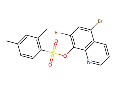 5,7-Dibromo-8-quinolinyl 2,4-dimethylbenzenesulfonate structure