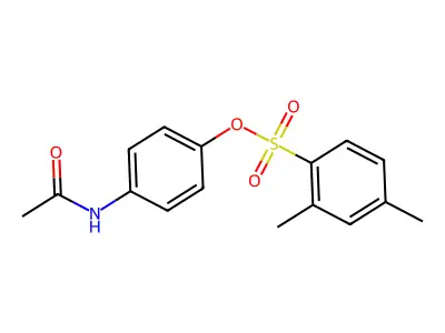 (4-Acetamidophenyl) 2,4-dimethylbenzenesulfonate structure