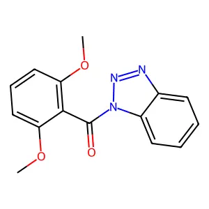Benzotriazol-1-yl-(2,6-dimethoxyphenyl)methanone structure