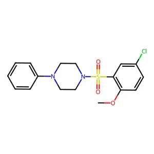 1-(5-Chloro-2-methoxybenzenesulfonyl)-4-phenylpiperazine structure