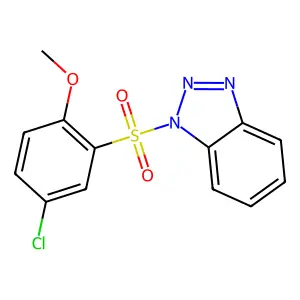 1-(5-Chloro-2-methoxyphenyl)sulfonylbenzotriazole structure