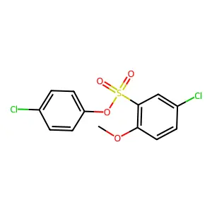 4-Chlorophenyl 5-chloro-2-methoxybenzenesulfonate structure