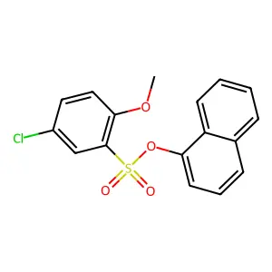 Naphthalen-1-yl 5-chloro-2-methoxybenzenesulfonate structure