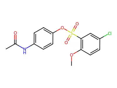 4-(Acetylamino)phenyl 5-chloro-2-methoxybenzenesulfonate structure