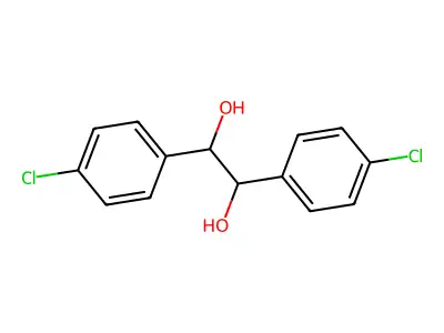 1,2-Bis(4-chlorophenyl)ethane-1,2-diol structure