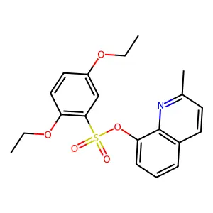 2-Methyl-8-quinolyl 2,5-diethoxybenzenesulfonate structure
