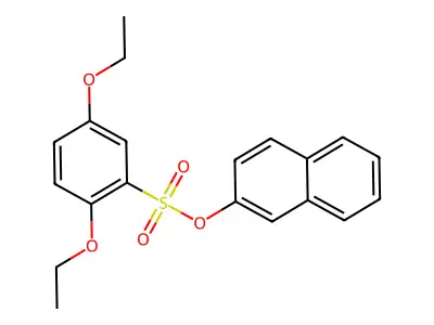 Naphthalen-2-yl 2,5-diethoxybenzenesulfonate structure