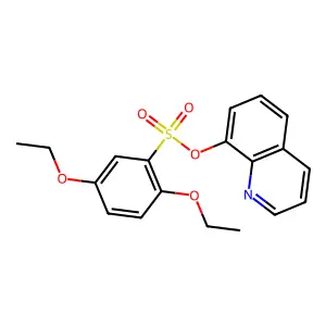8-Quinolyl 2,5-diethoxybenzenesulfonate structure