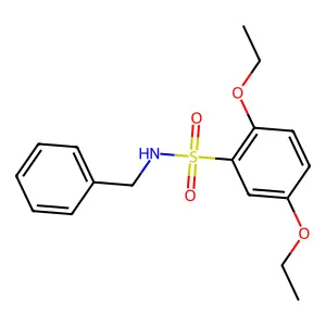N-benzyl-2,5-diethoxybenzenesulfonamide structure