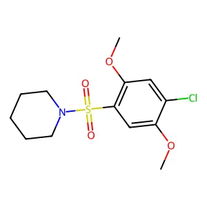 1-[(4-Chloro-2,5-dimethoxyphenyl)sulfonyl]piperidine structure