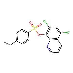 5,7-Dichloro-8-quinolyl 4-ethylbenzenesulfonate structure