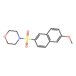 4-[(6-Methoxy-2-naphthalenyl)sulfonyl]morpholine structure