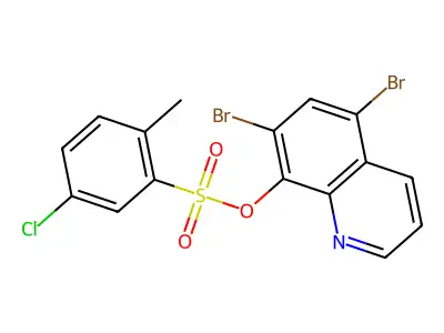 5,7-Dibromo-8-quinolyl 5-chloro-2-methylbenzenesulfonate structure