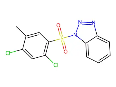 1-(2,4-dichloro-5-methylbenzenesulfonyl)-1H-1,2,3-benzotriazole structure