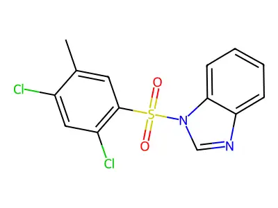 1-[(2,4-dichloro-5-methylphenyl)sulfonyl]-1H-benzimidazole structure