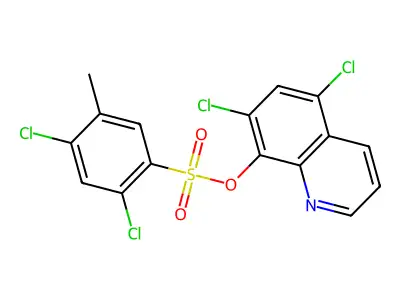5,7-Dichloroquinolin-8-yl 2,4-dichloro-5-methylbenzenesulfonate structure