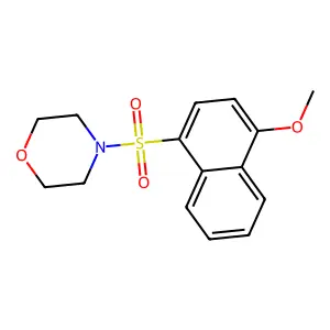 4-[(4-Methoxy-1-naphthyl)sulfonyl]morpholine structure